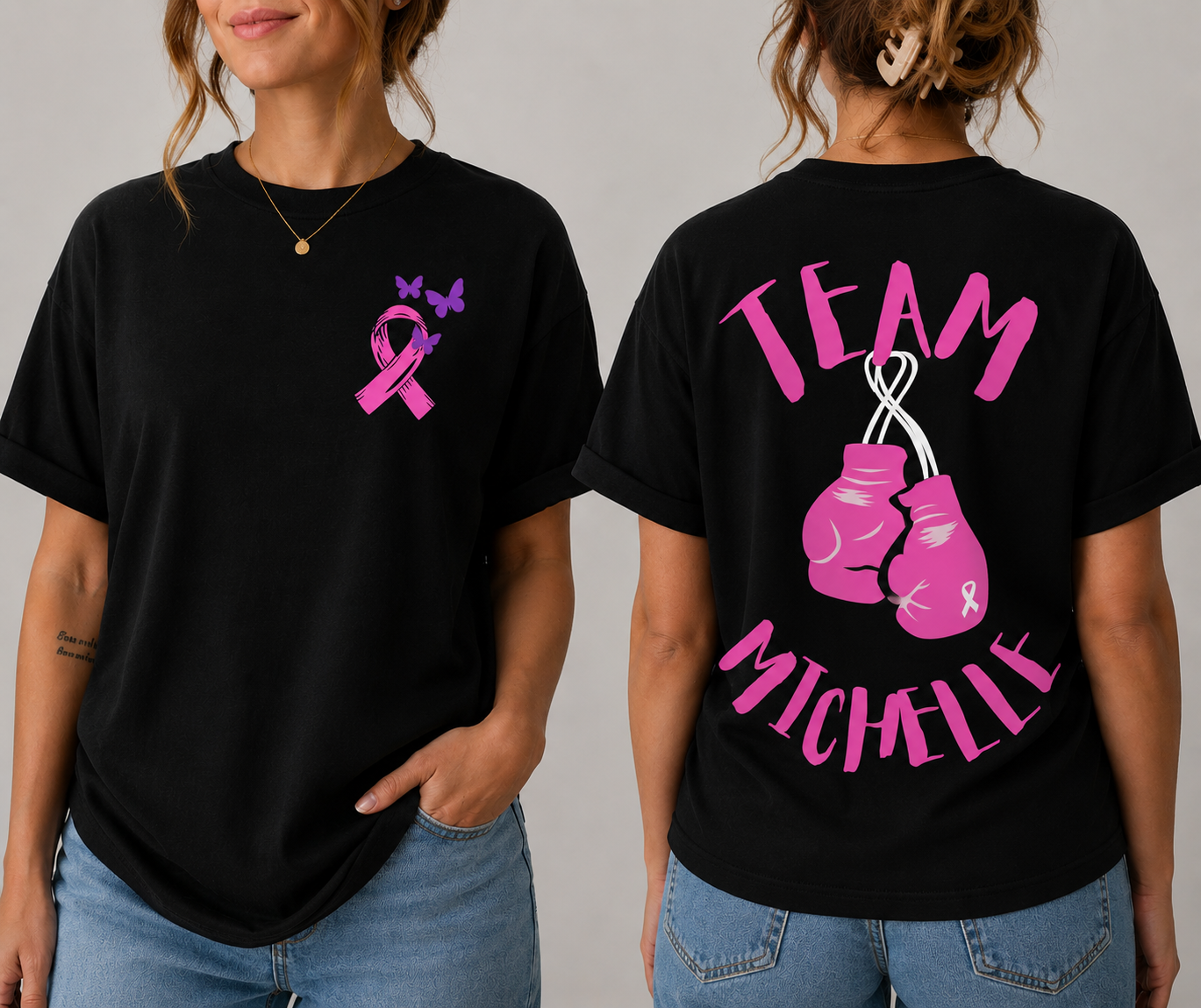 "Team Michelle" Black Tee