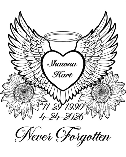 Memorial Stickers for Shawna