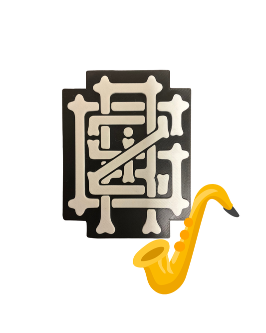 Custom 3D printed pendant.